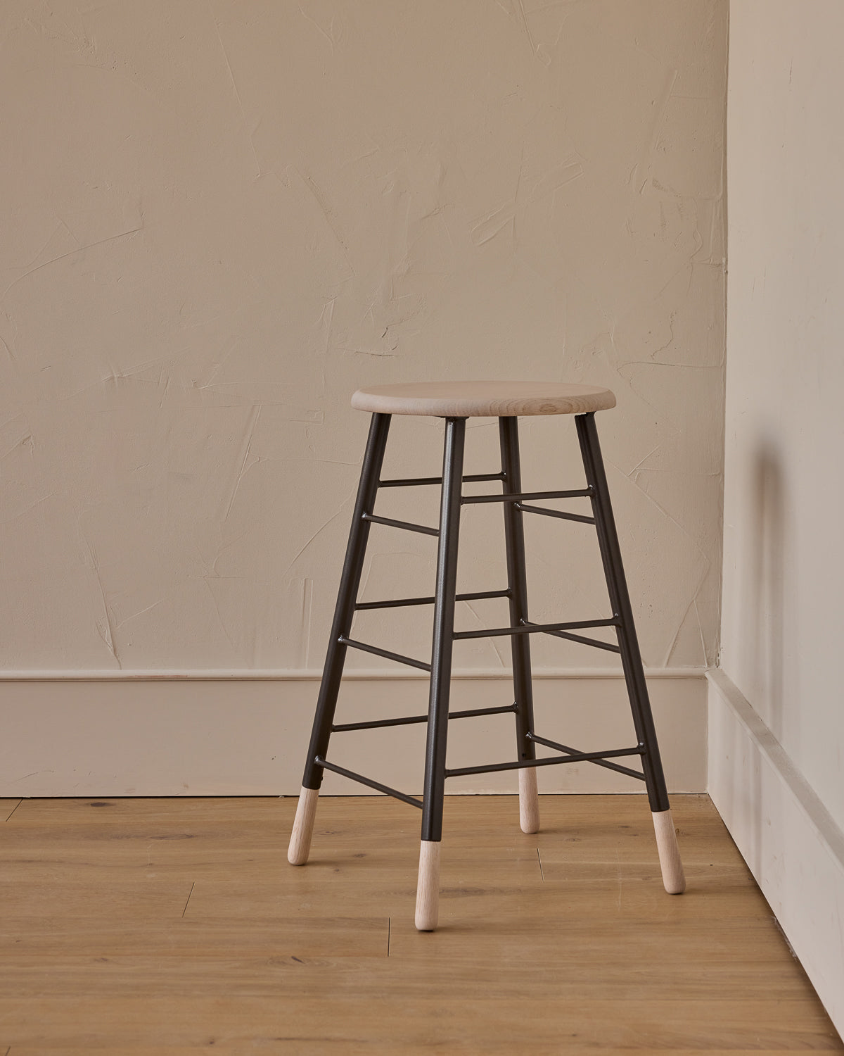 White washed discount wood bar stools