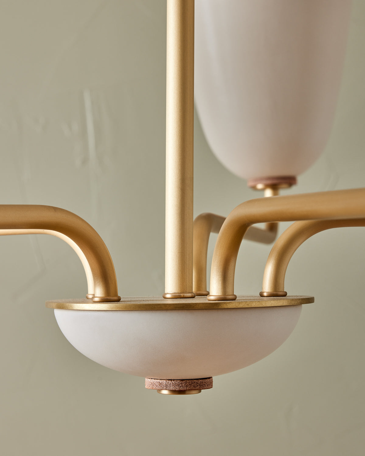 Lola Chandelier - Five Arm - Satin Brass