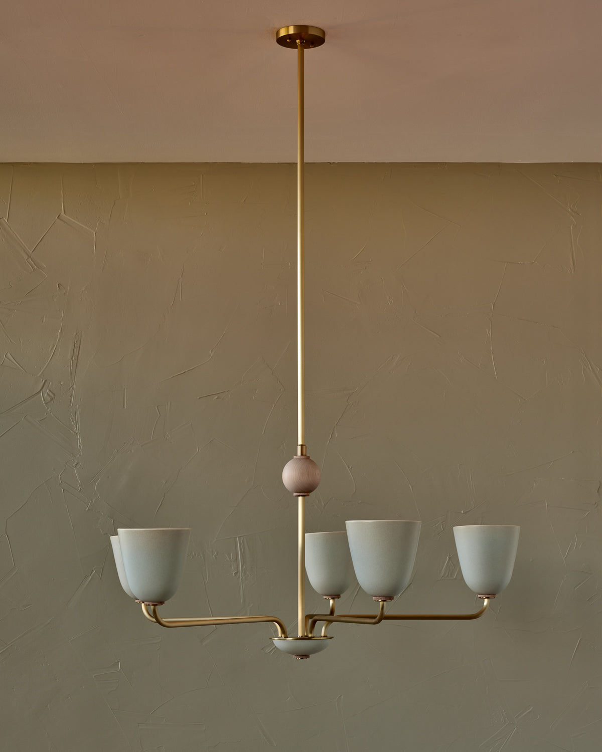 Lola Chandelier - Five Arm - Satin Brass