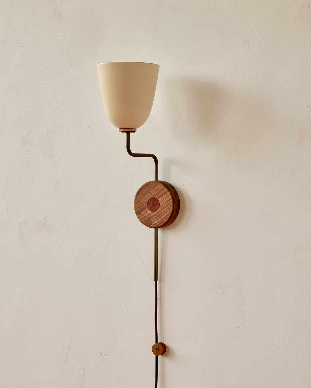 Lola Sconce - Plug In - Antique Brass