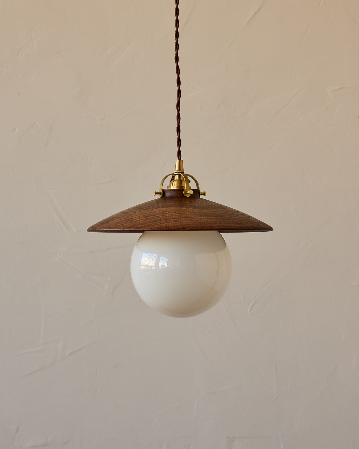 Edmund Pendant Light - 11" Black Walnut