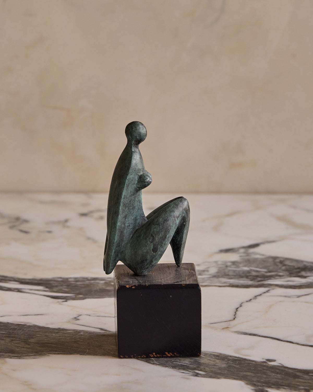 Small Bronze Lady Sculpture