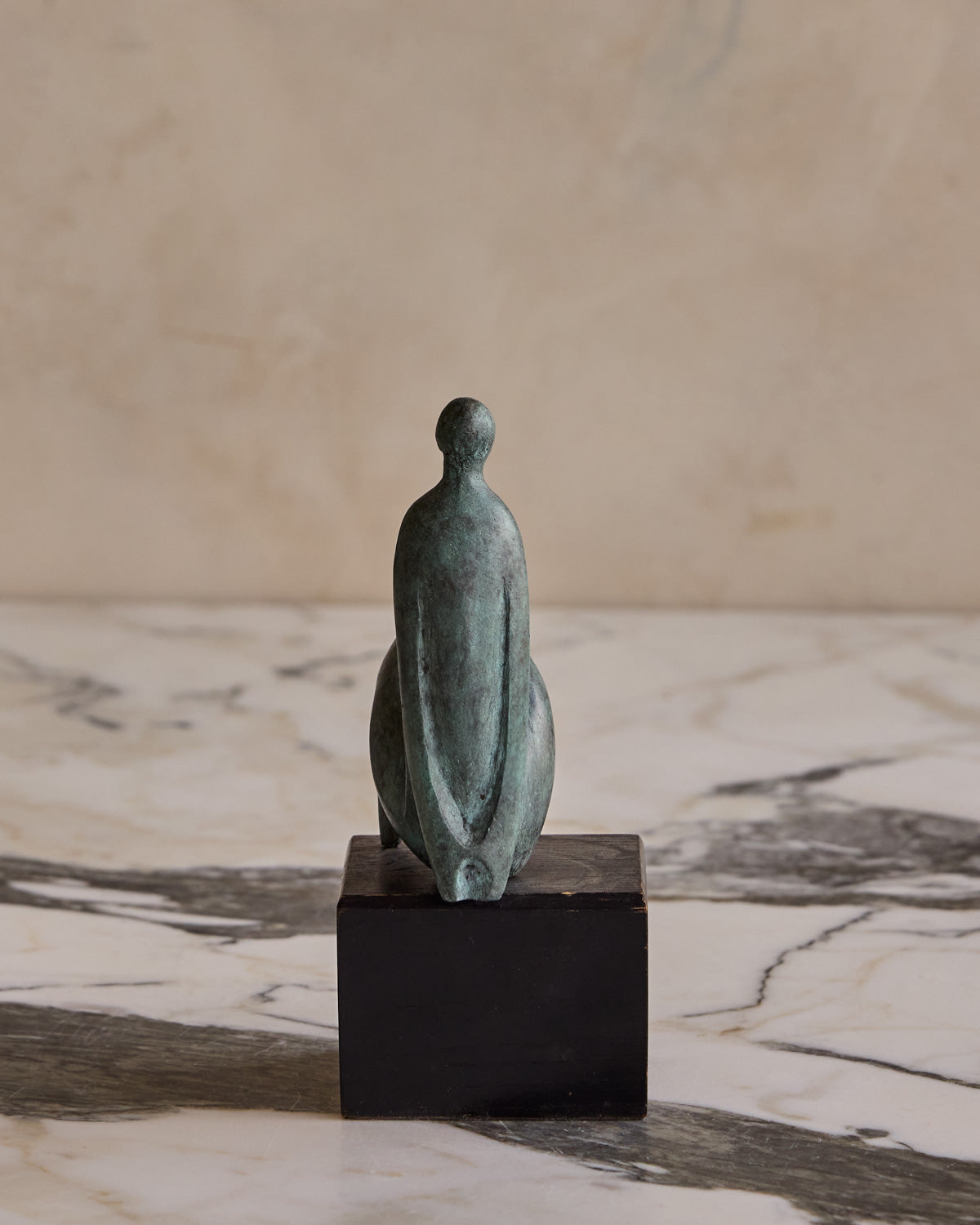 Small Bronze Lady Sculpture