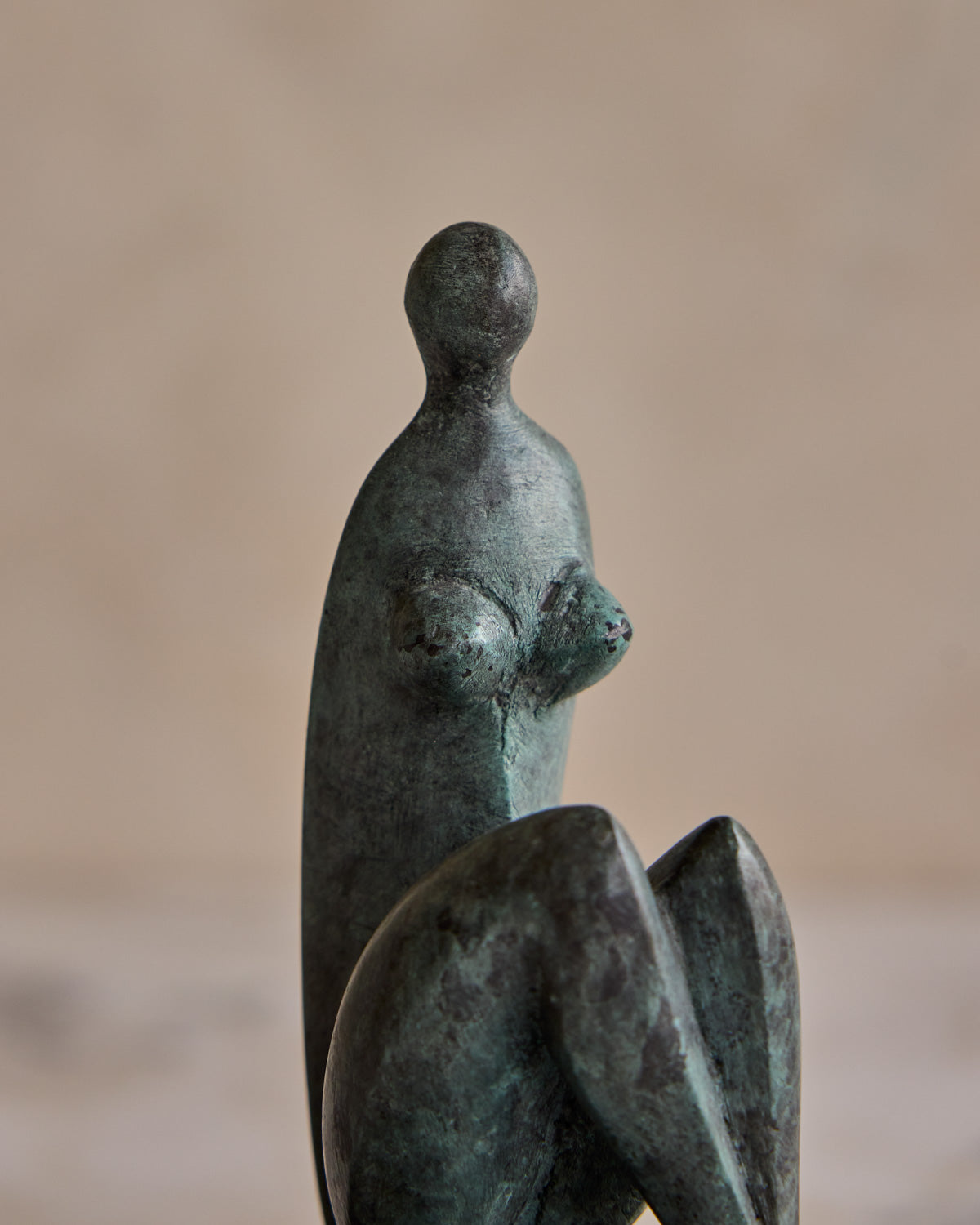 Small Bronze Lady Sculpture