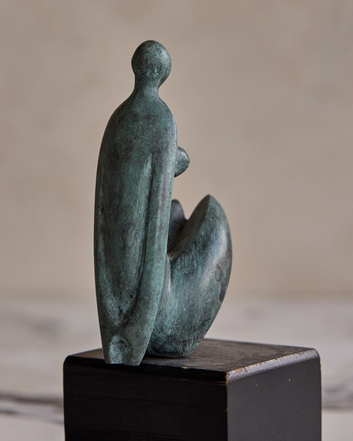 Small Bronze Lady Sculpture