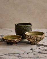 Trio of Birch Bark Ceramic Vessels II