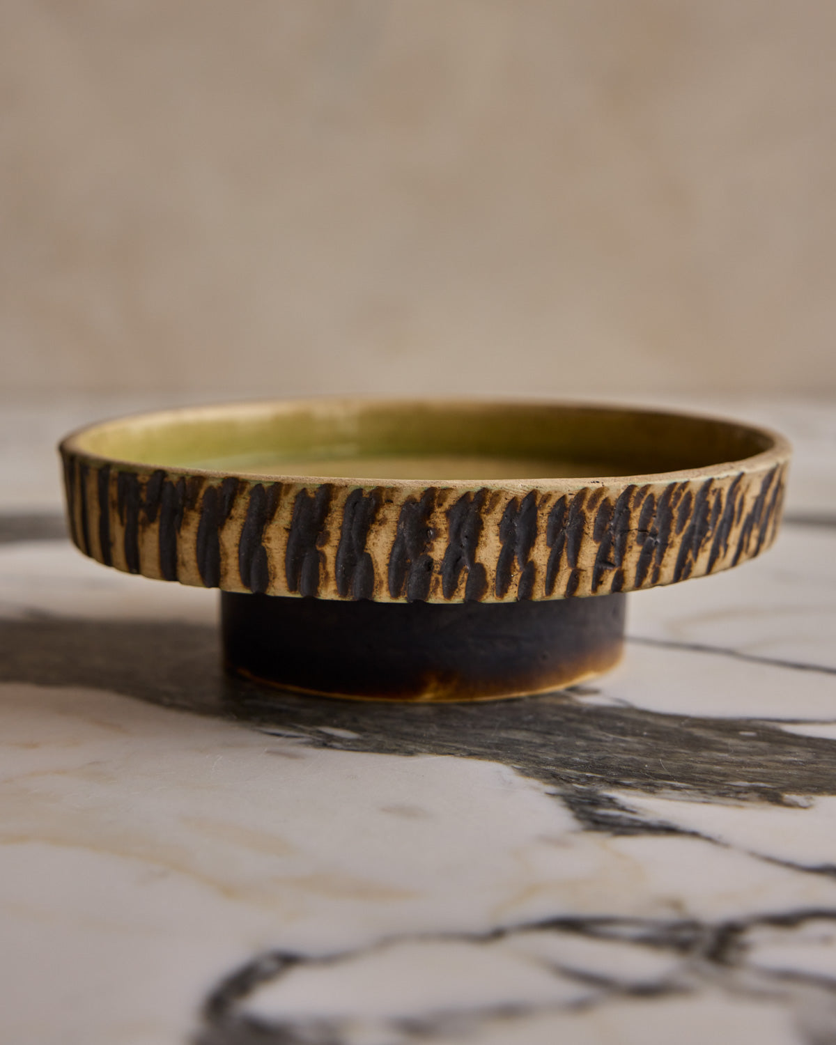 Trio of Birch Bark Ceramic Vessels II