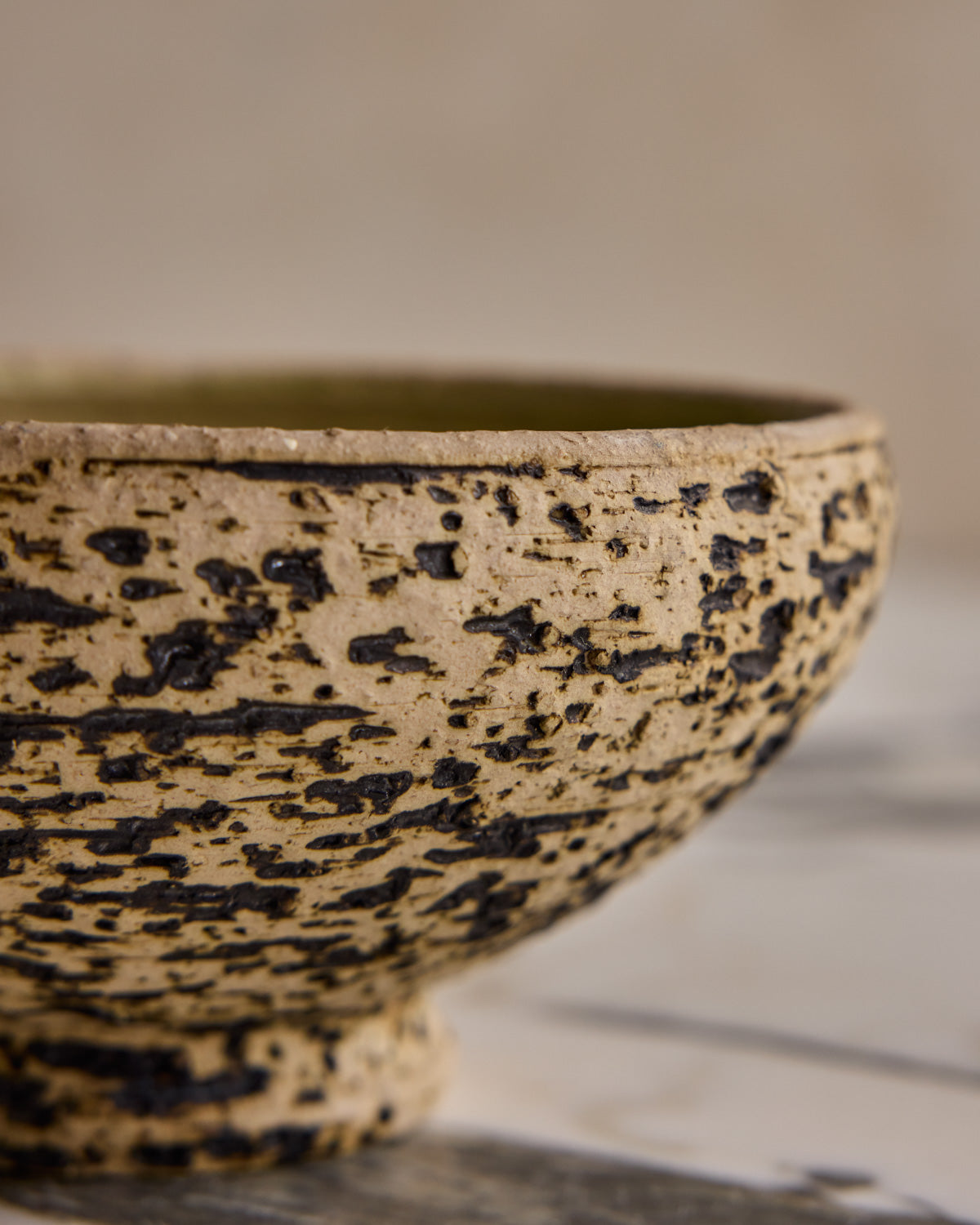 Trio of Birch Bark Ceramic Vessels II