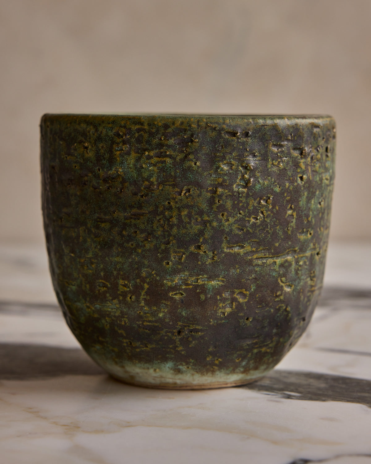 Trio of Birch Bark Ceramic Vessels II
