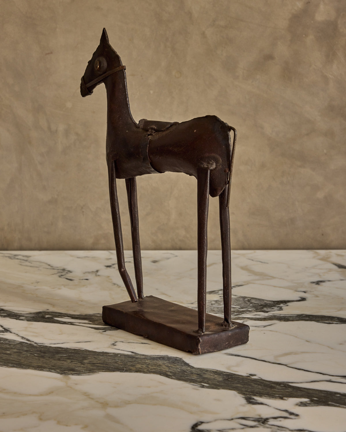 Metal Horse Sculpture