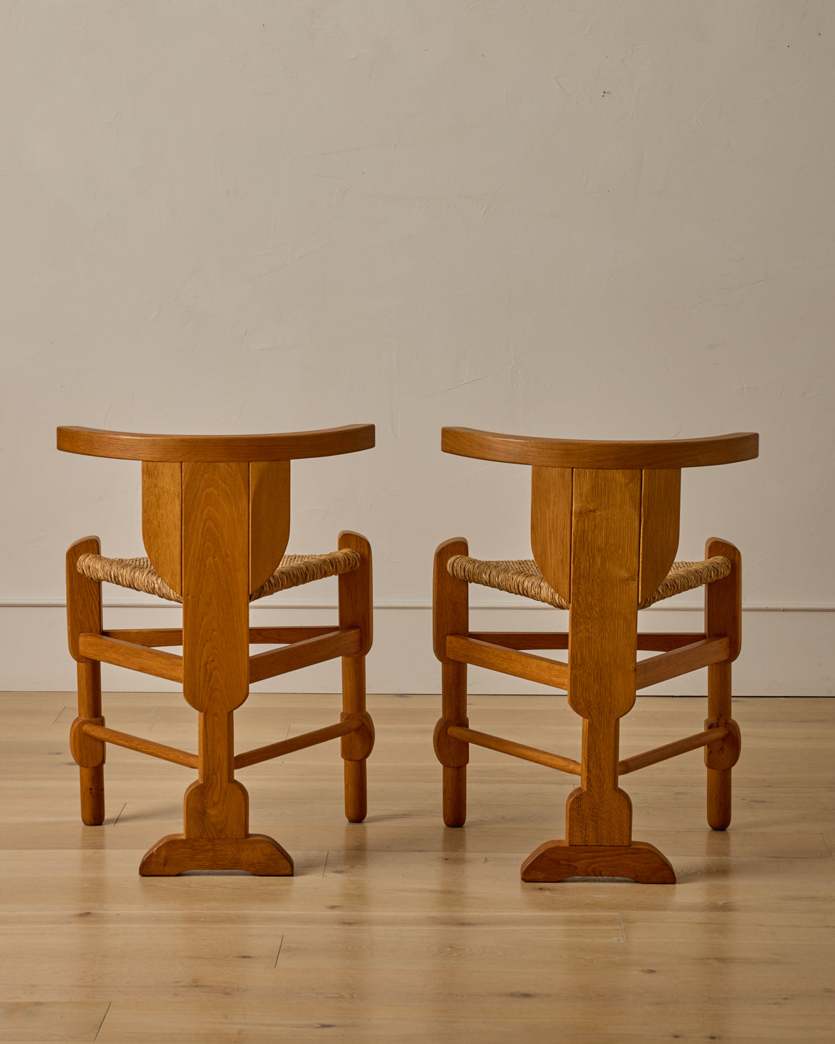 Pair of Sculptural Accent Chairs by Bernhard Hoetger