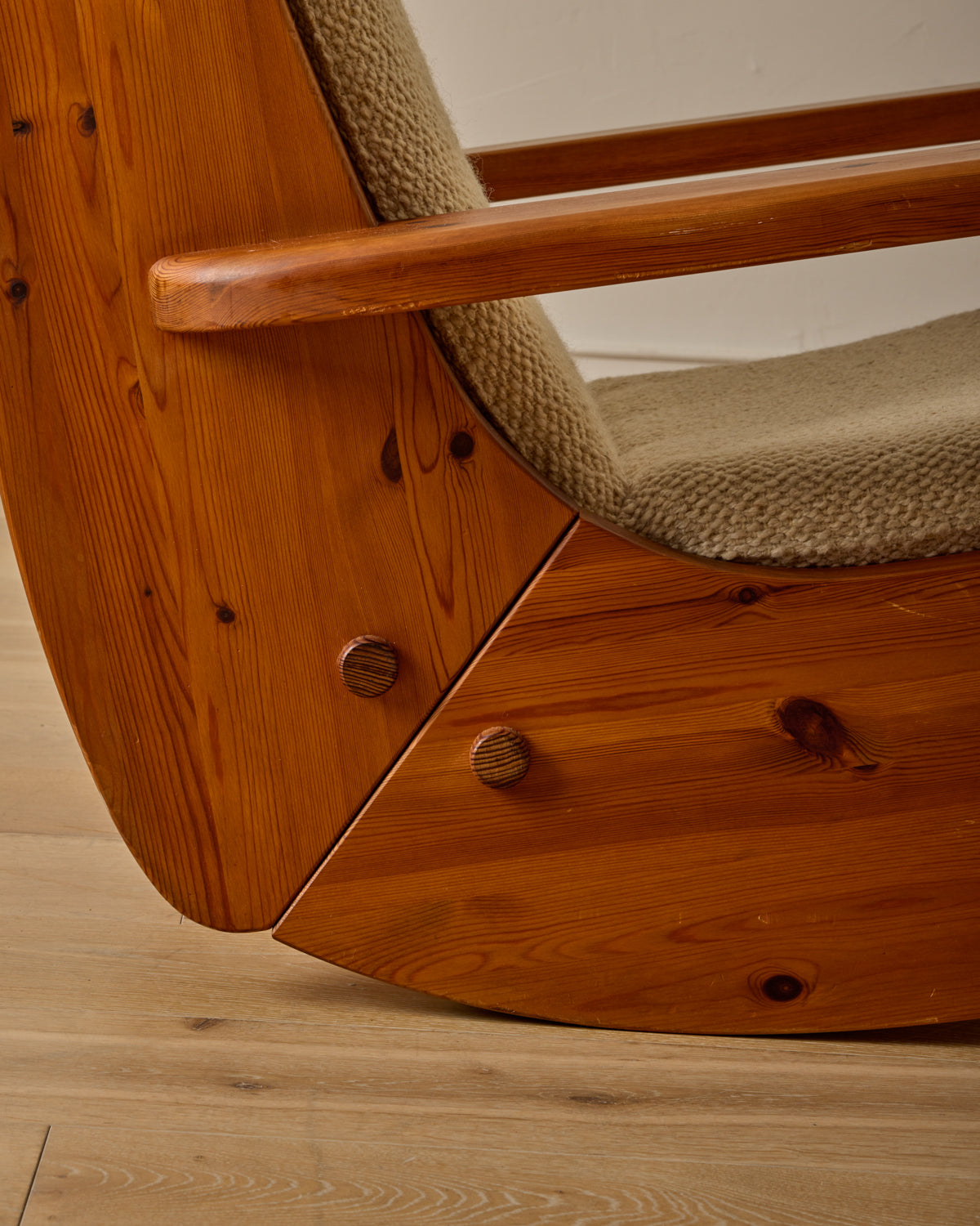 Brutalist Rocking Chair by Wasa Möbel