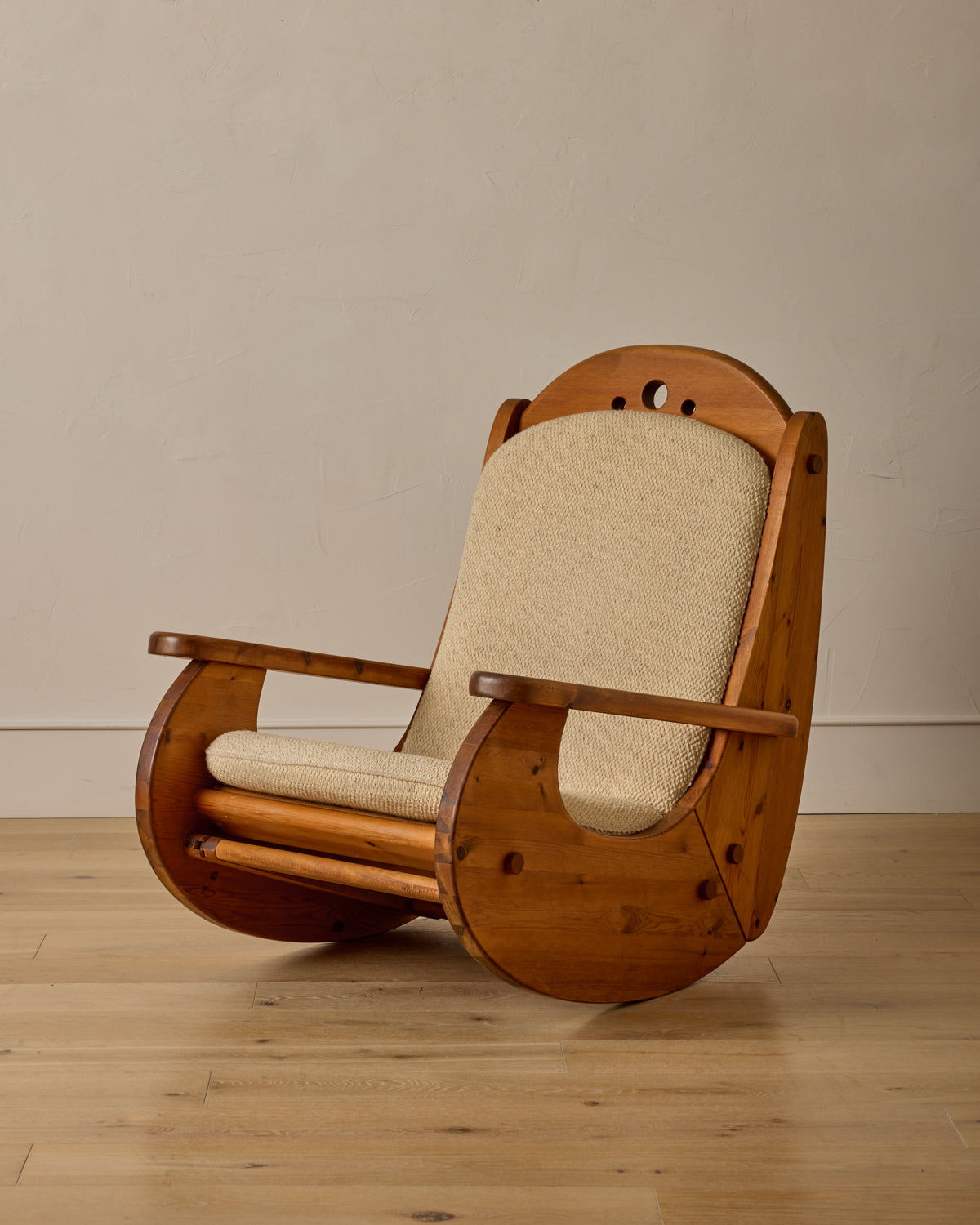 Brutalist Rocking Chair by Wasa Möbel