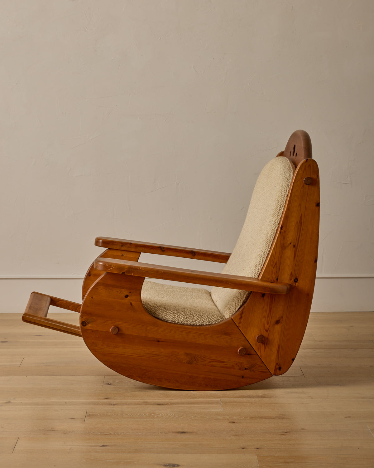 Brutalist Rocking Chair by Wasa Möbel