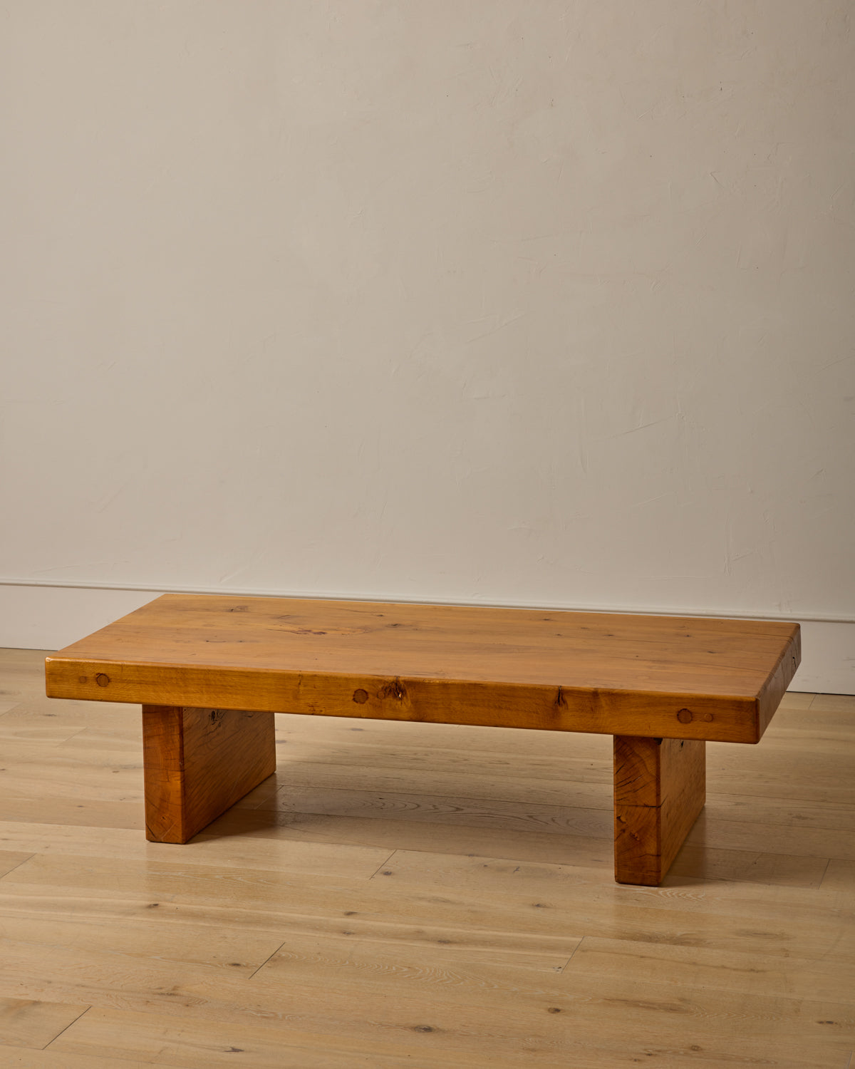 Brutalist Oak Coffee Table