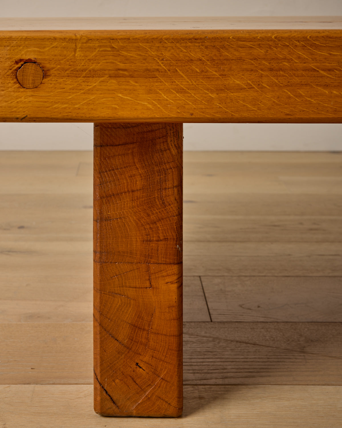 Brutalist Oak Coffee Table