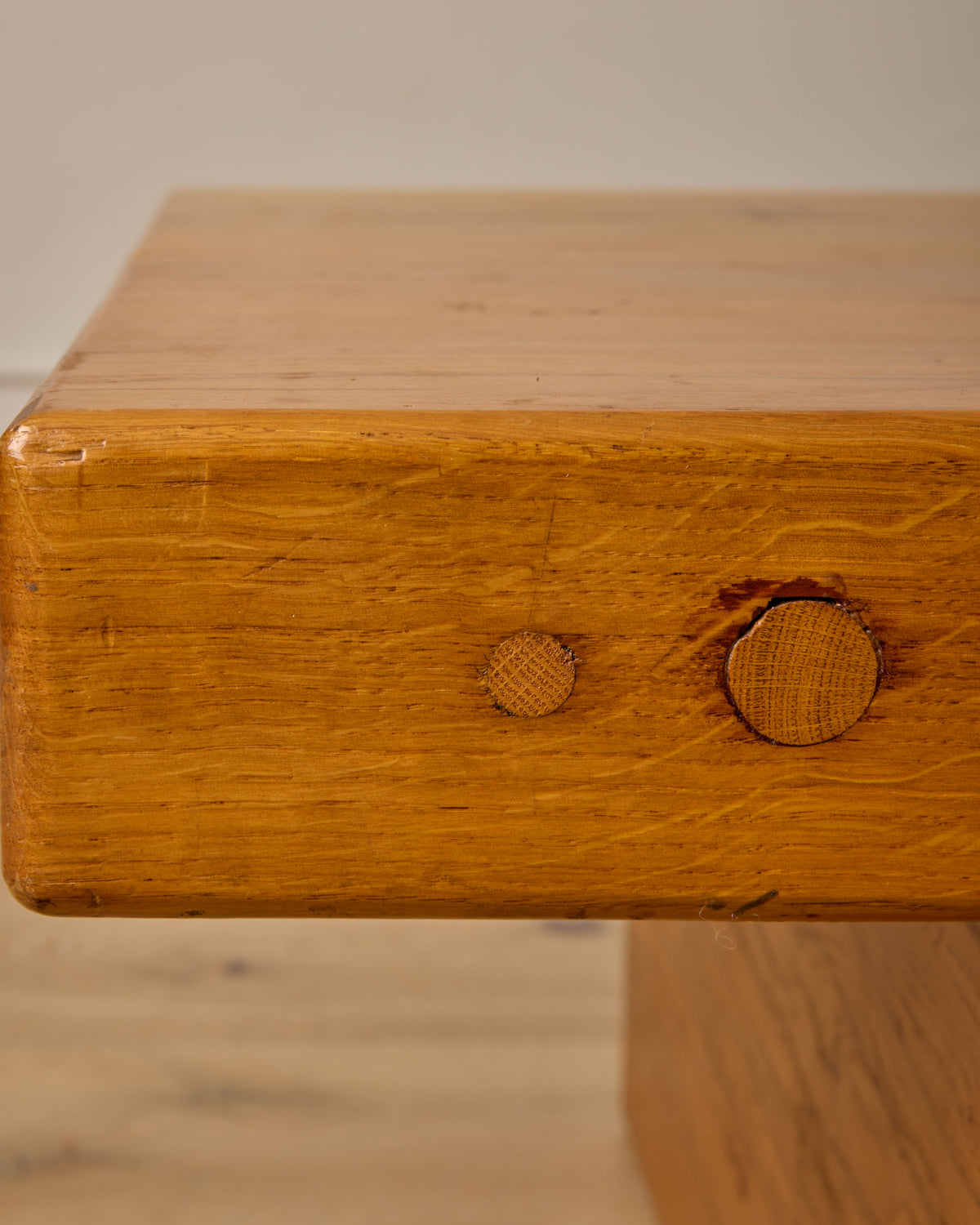 Brutalist Oak Coffee Table