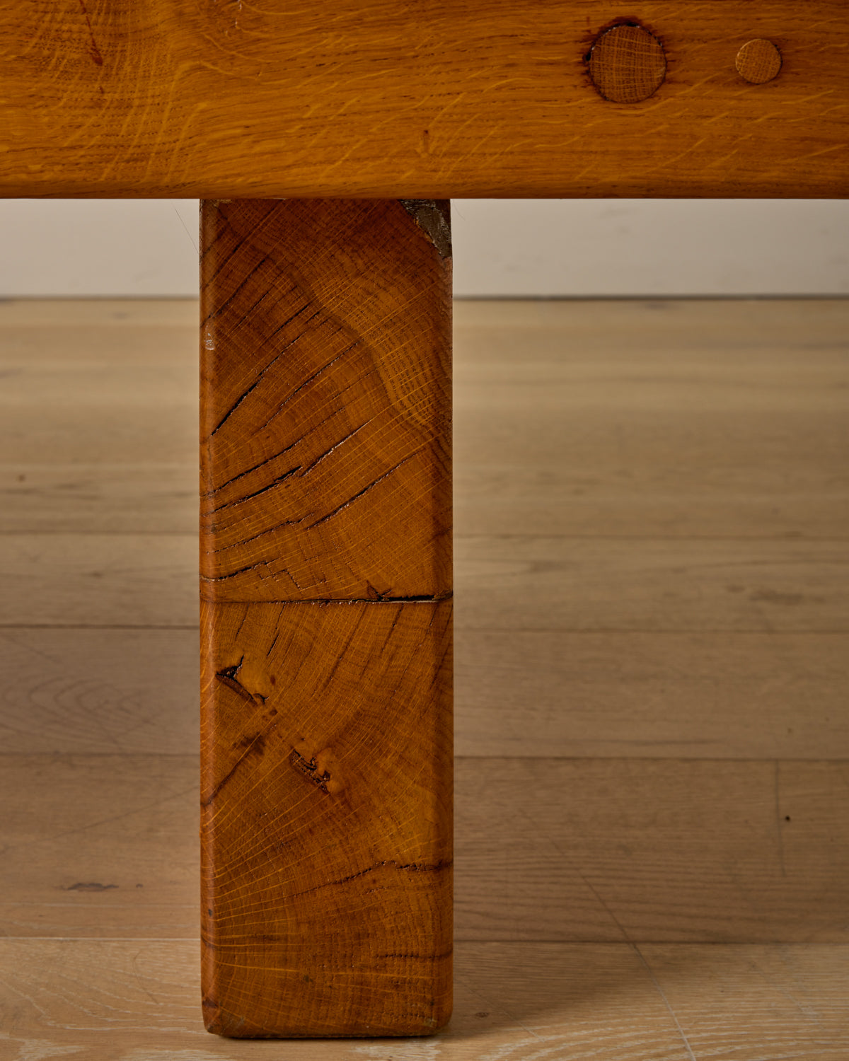 Brutalist Oak Coffee Table