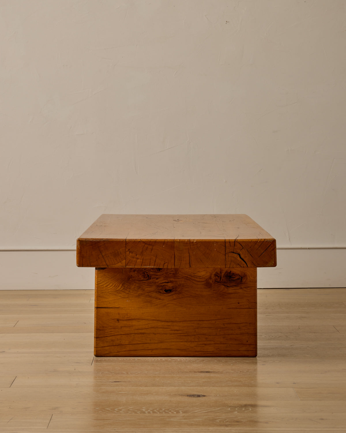Brutalist Oak Coffee Table