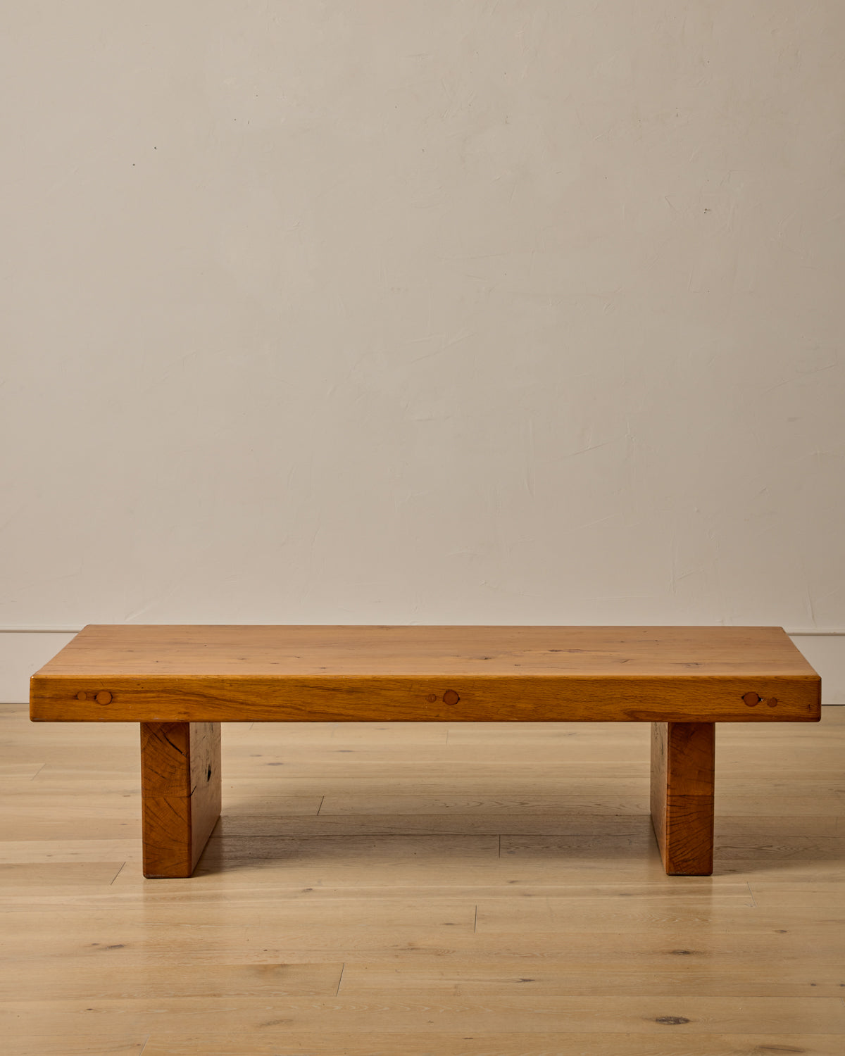 Brutalist Oak Coffee Table