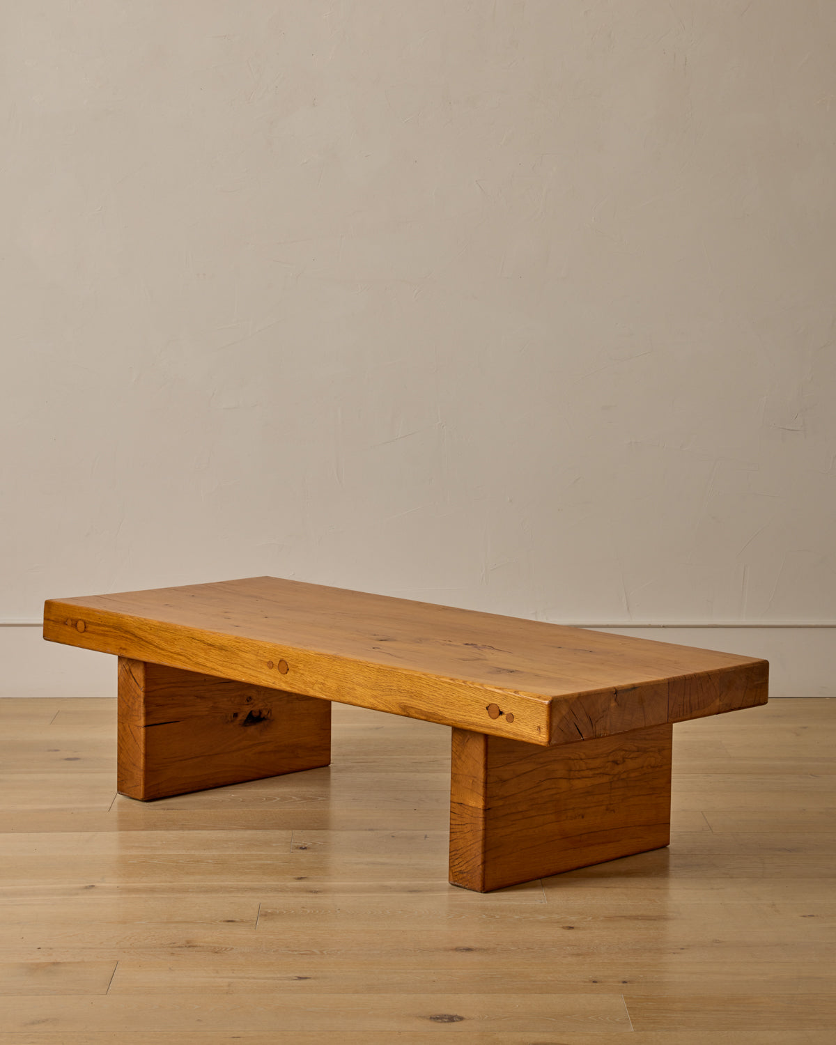 Brutalist Oak Coffee Table