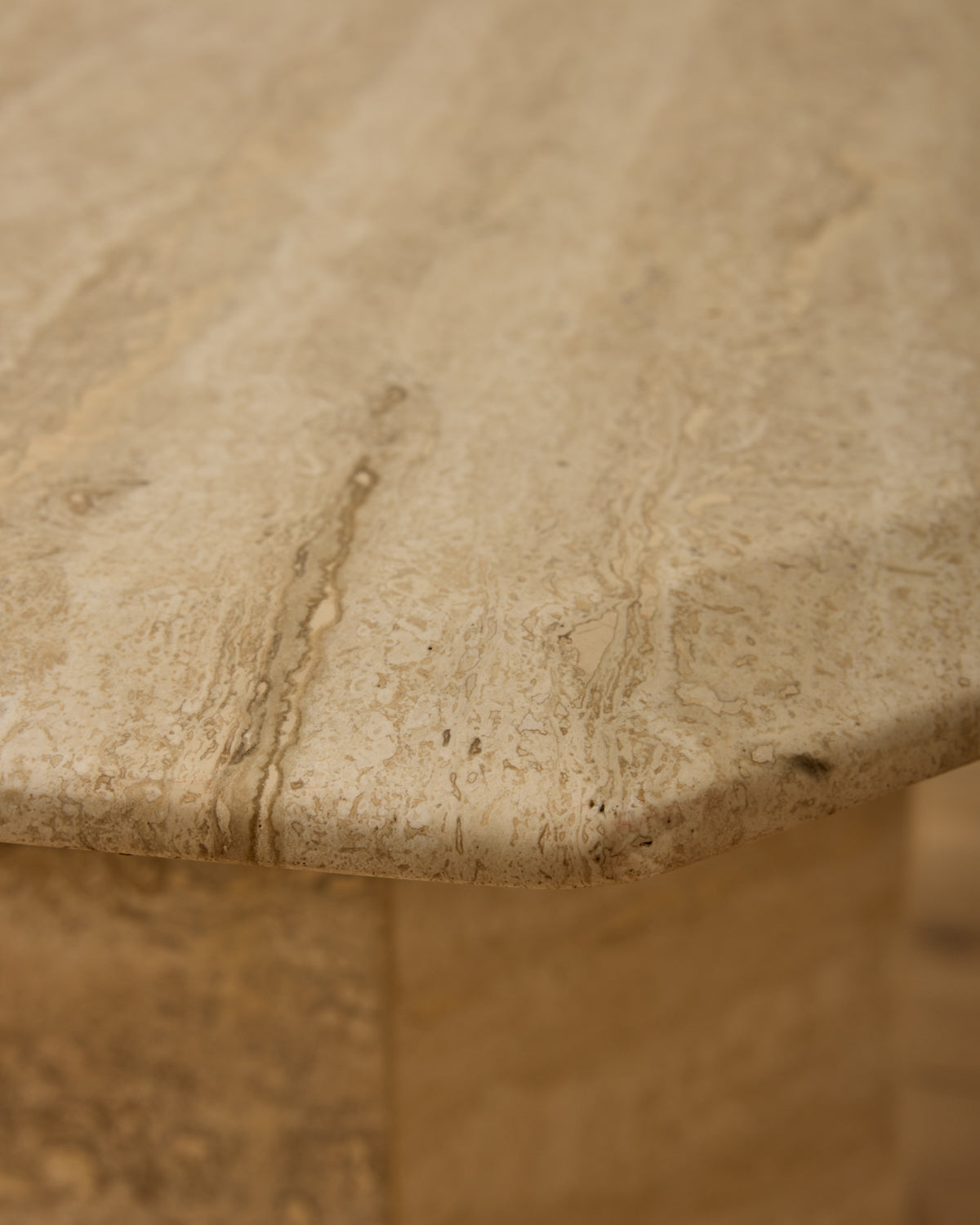 Travertine Nesting Tables - Set of 3