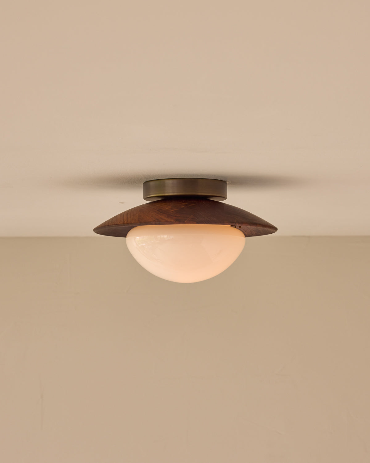 Edmund Flush Mount - Black Walnut