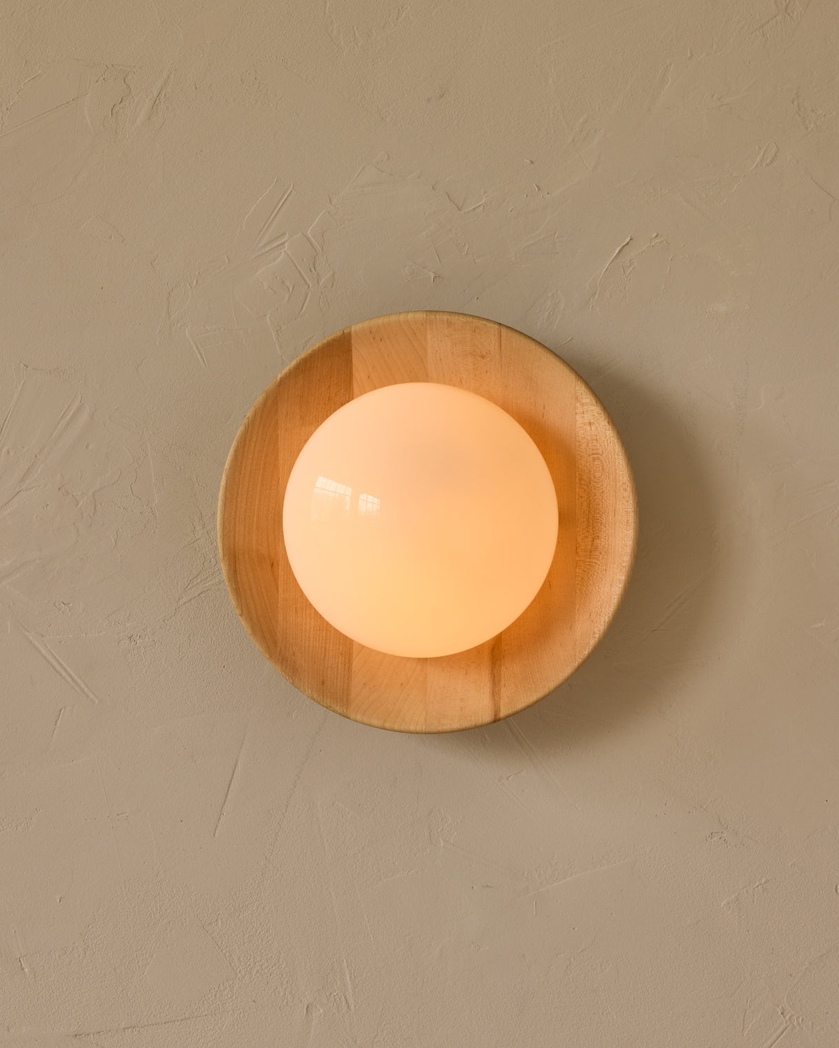 Edmund Flush Mount - Natural Maple