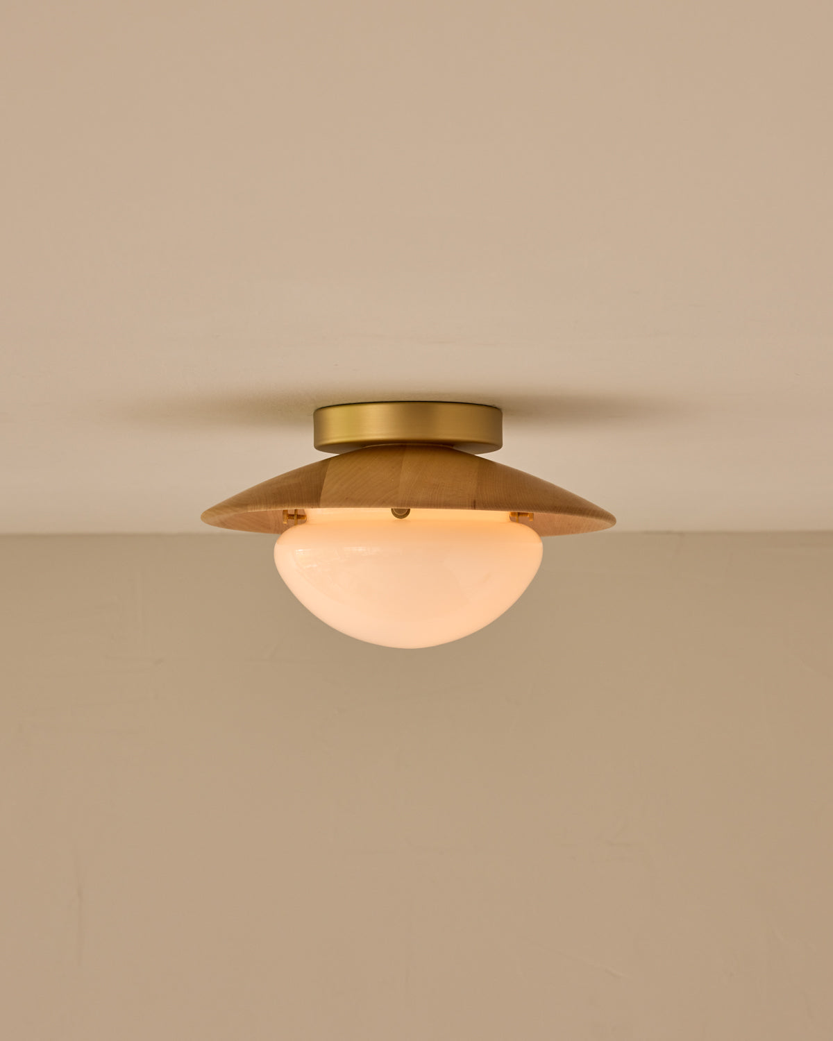 Edmund Flush Mount - Natural Maple