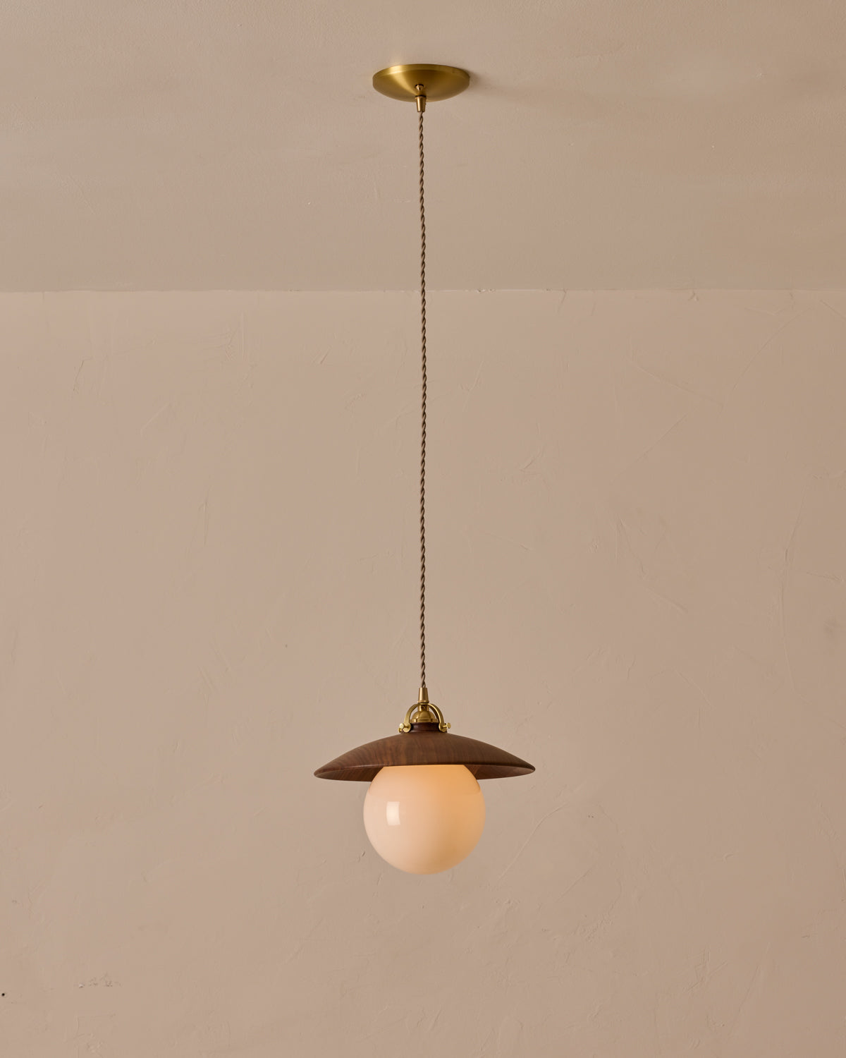 #shade-finish_black walnut #Cord-Color---Glass_Beige Cord - White Globe