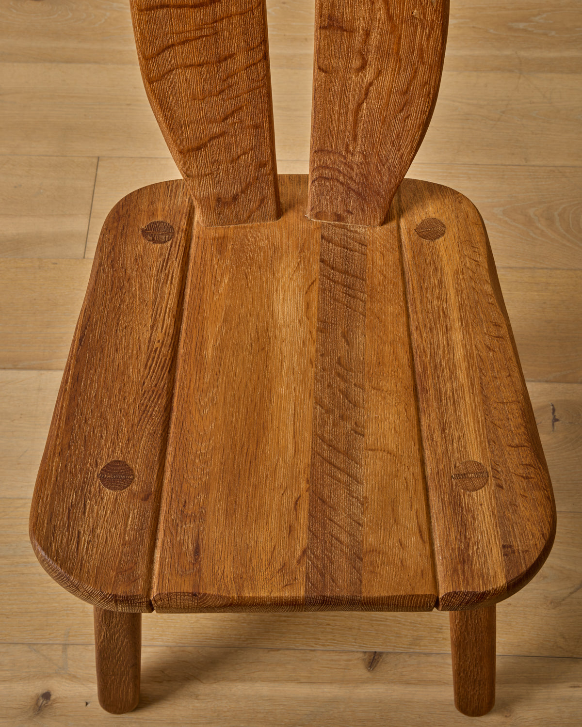 Belgian Oak Dining Chairs by De Puydt - Set of 6