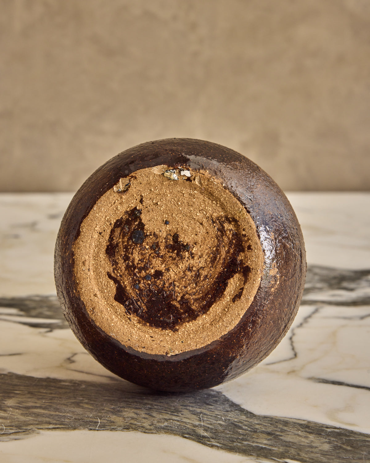 Mixed Brown Studio Vase
