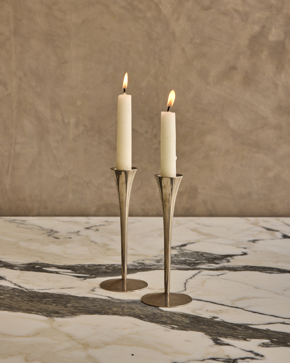 Pair of Tulip Candle Holders
