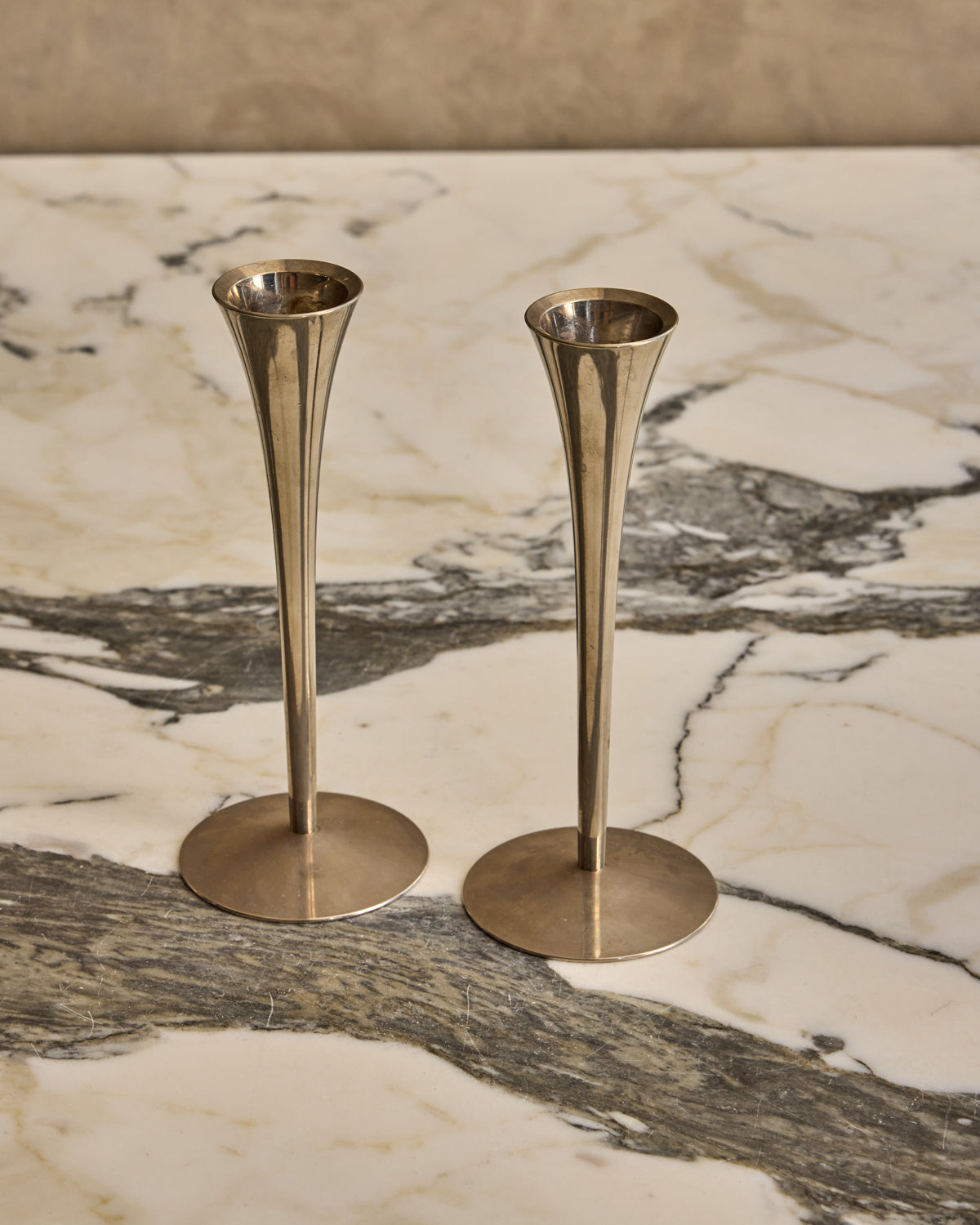 Pair of Tulip Candle Holders