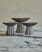 Trio of Fluted Candle Holders
