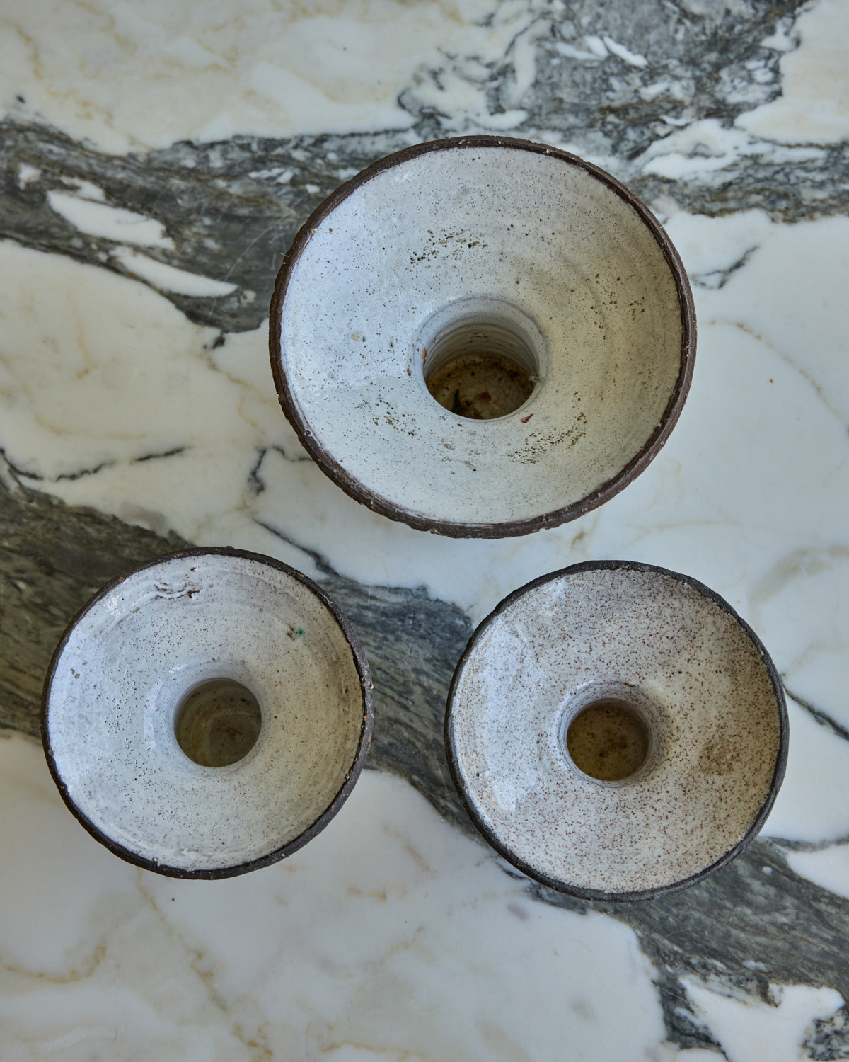 Trio of Fluted Candle Holders