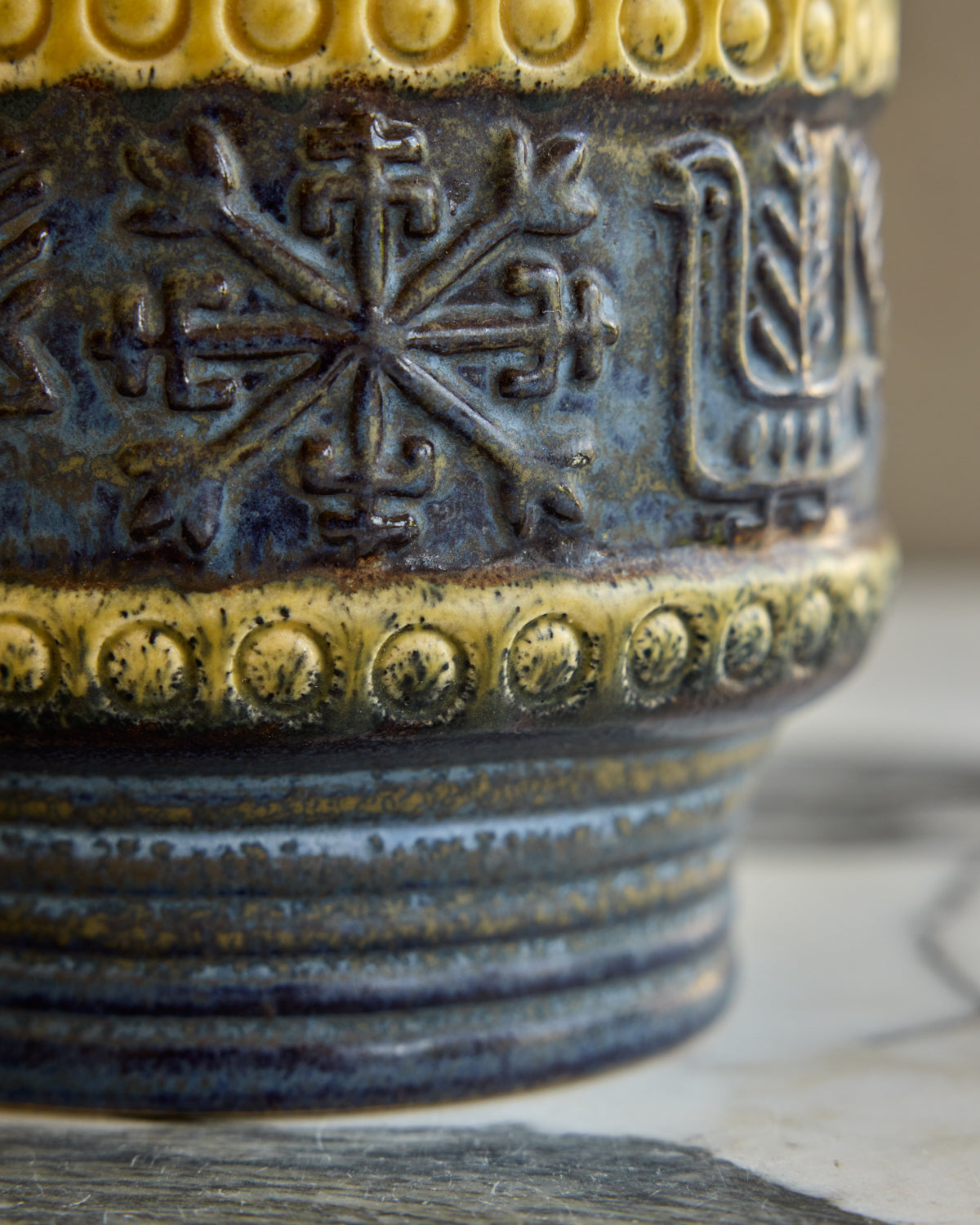 Midnight Glyph Vase