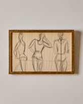 3 Figures in Graphite