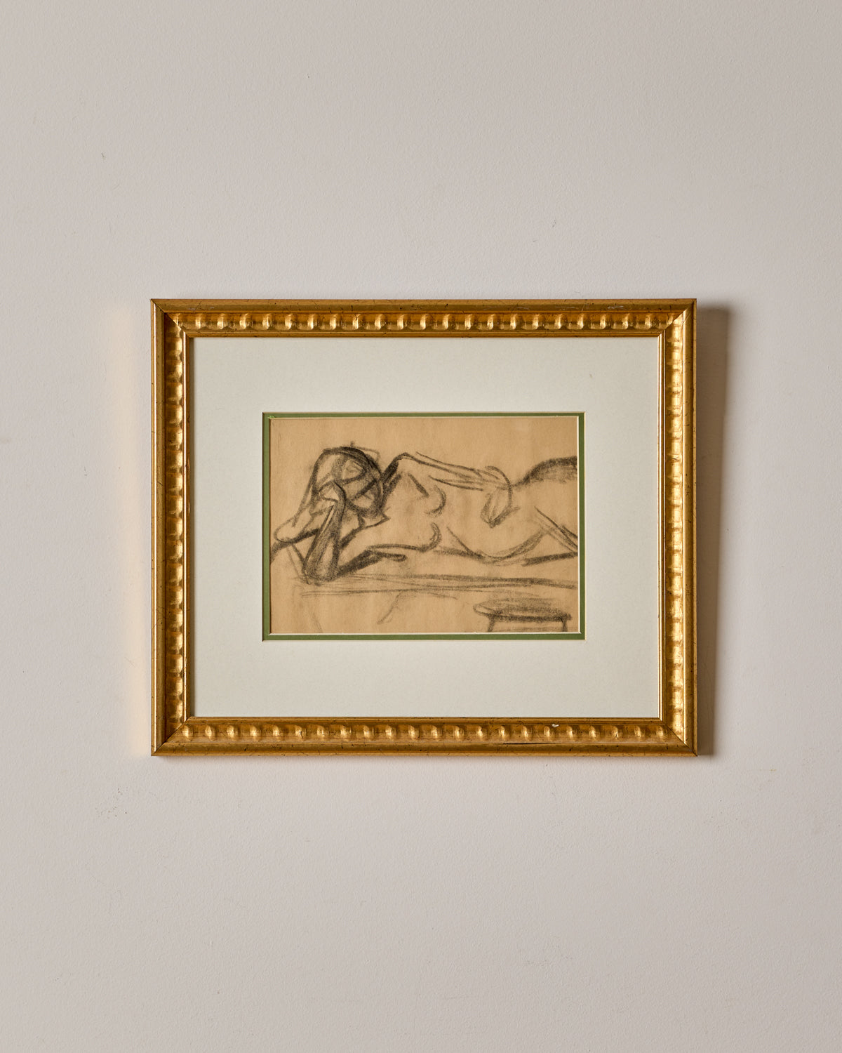 Charcoal Figure Study - Laying