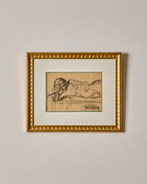 Charcoal Figure Study - Laying