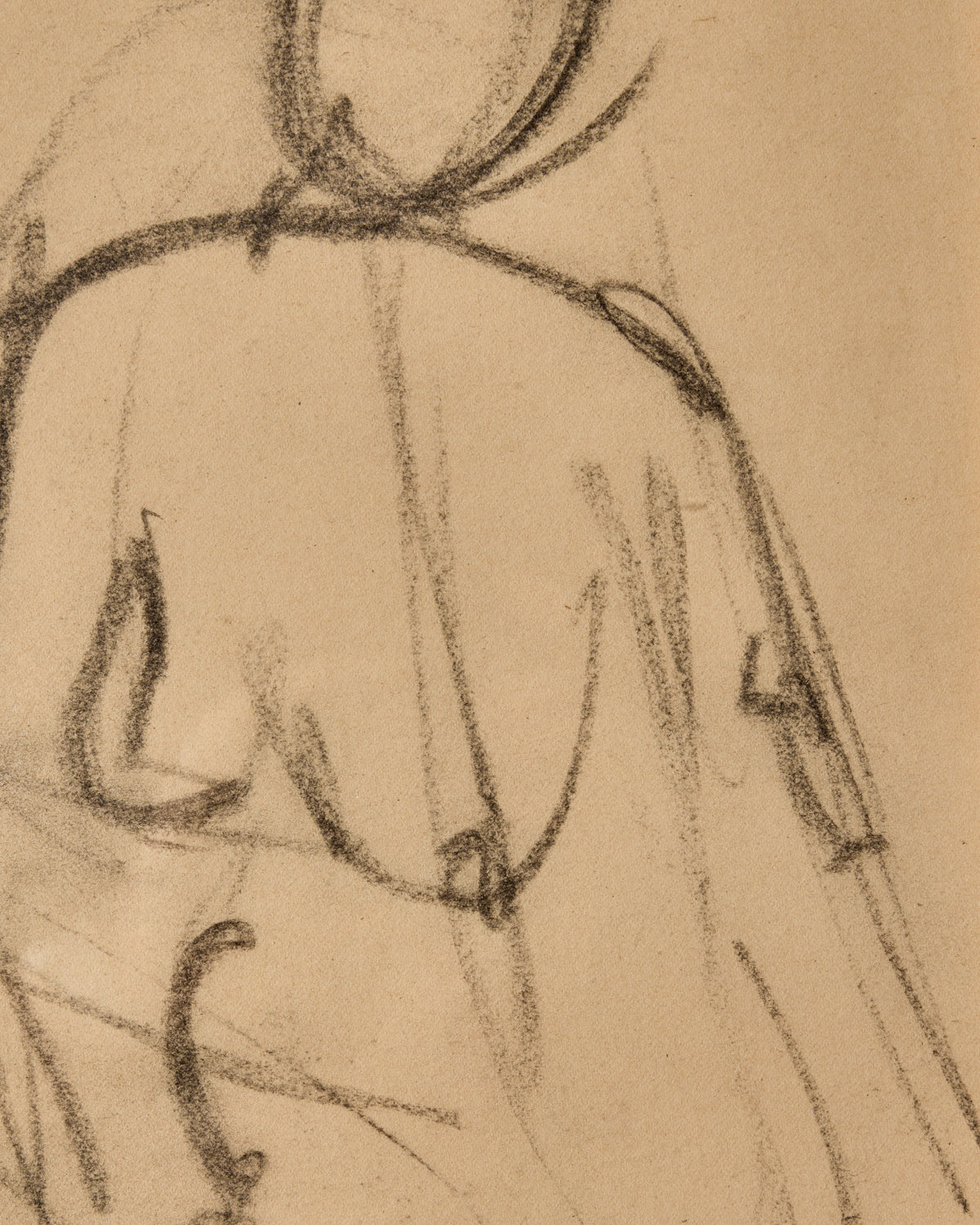 Charcoal Figure Study - Outline