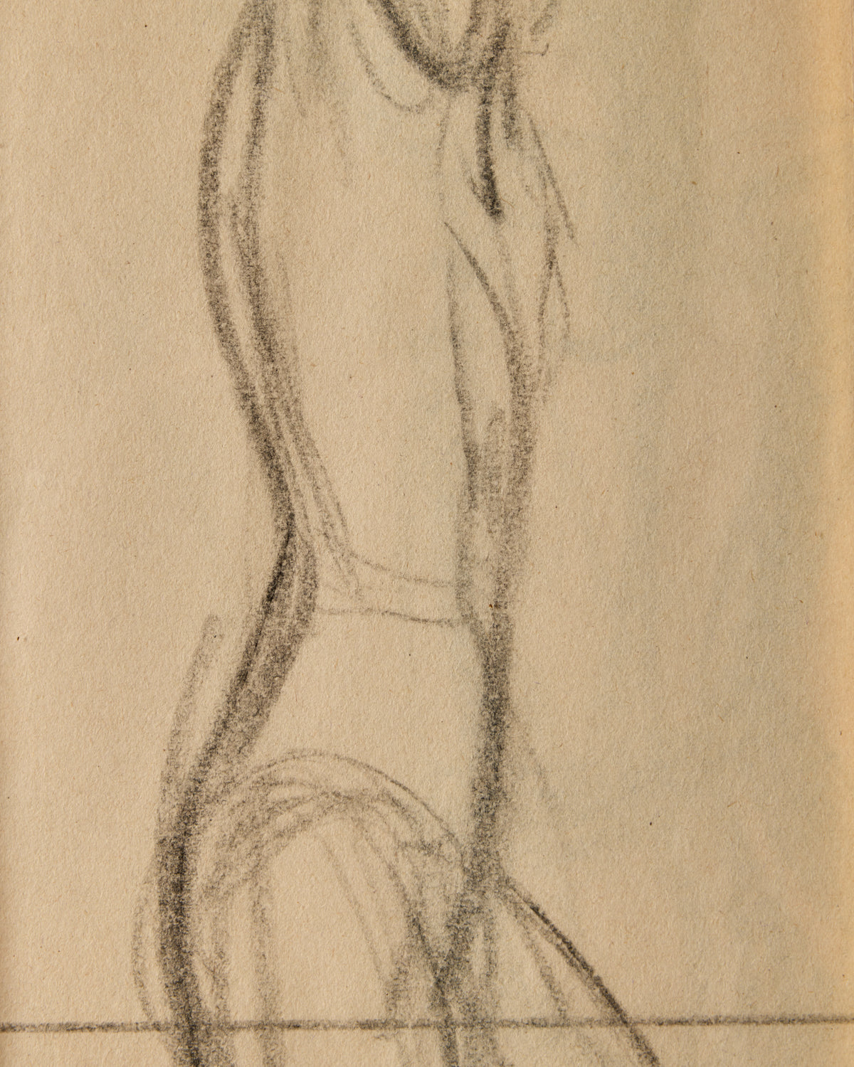 Charcoal Figure Study - Stretching Up