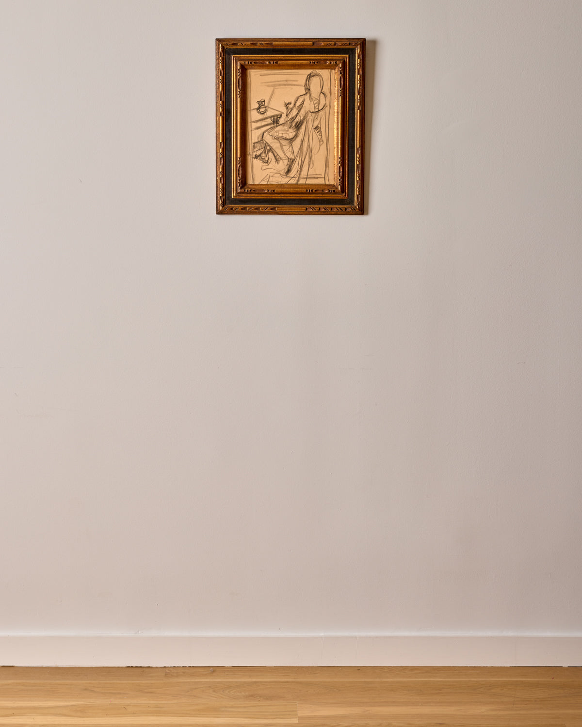 Sitting Figure at Table Sketch