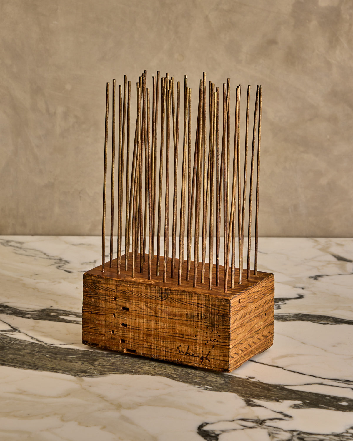 Wood Block Sculpture