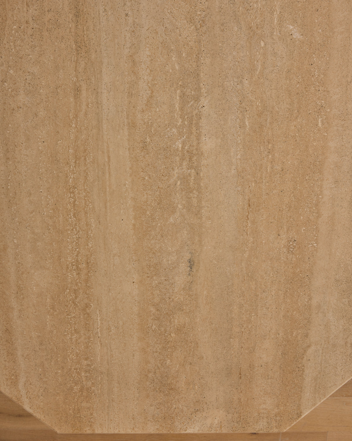 Octagon Travertine Dining Table