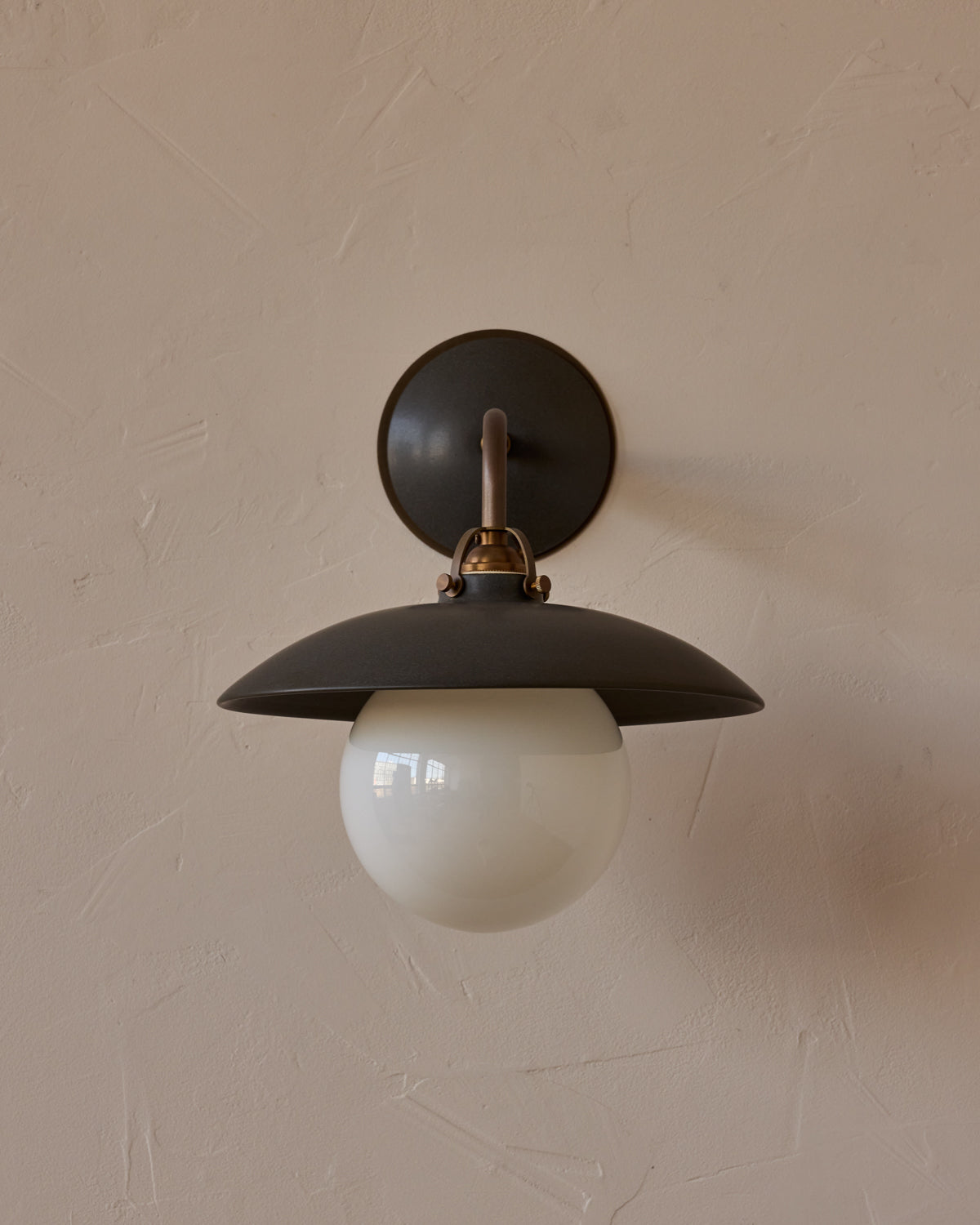 Edmund Wall Sconce - Almost Black Ceramic