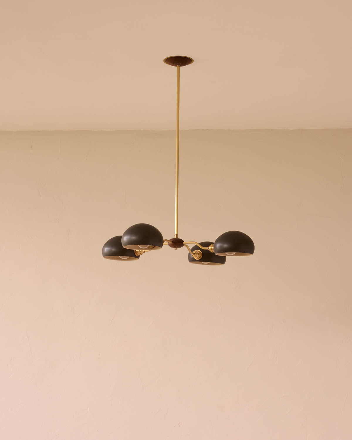Baker Chandelier - Four Arm - Satin Brass