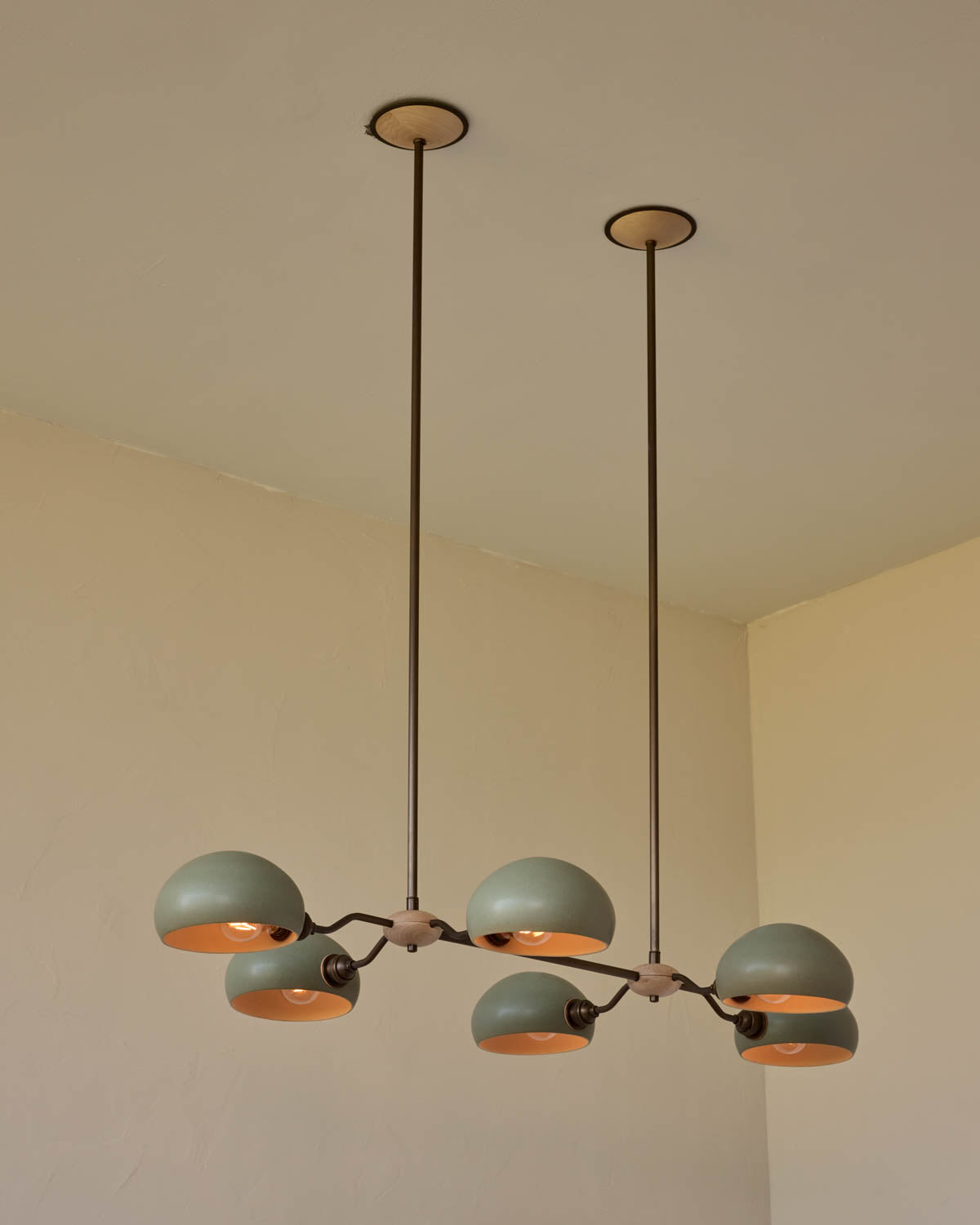 #shade-color_olivine #Metal-+-Wood-Finish_Antique Brass / Clear Maple