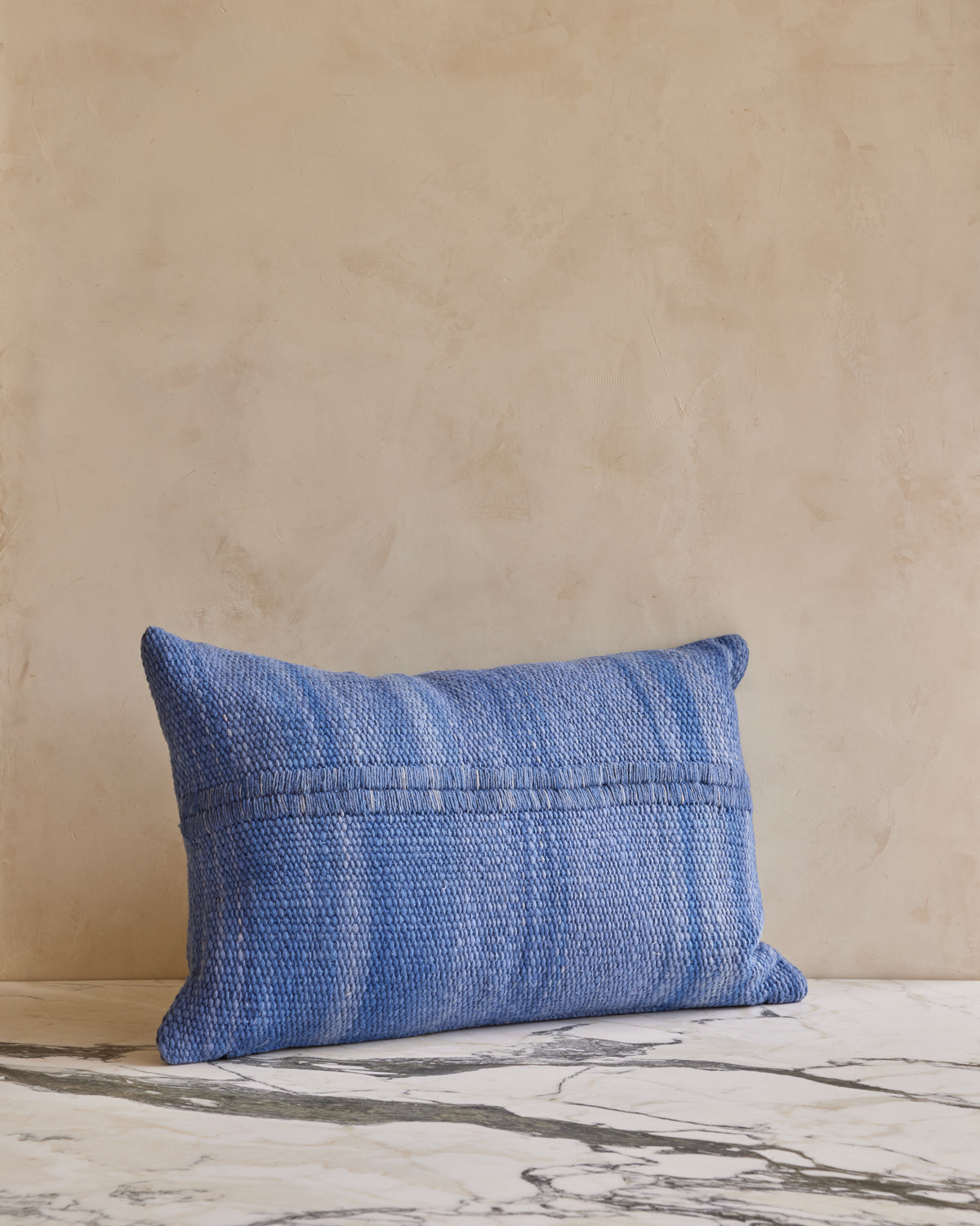 Makun Pillow - Blue Stitch