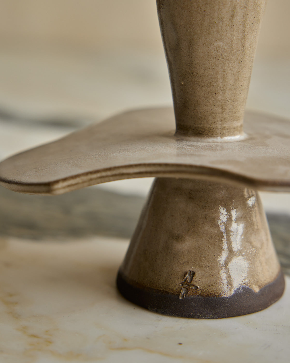 Quintet of Nesting Ceramic Candle Holders - Multi